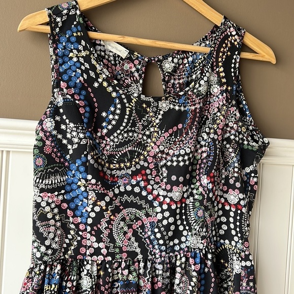 HONEY PUNCH Black Printed Babydoll Tunic Dress Size M/L - Picture 4 of 15